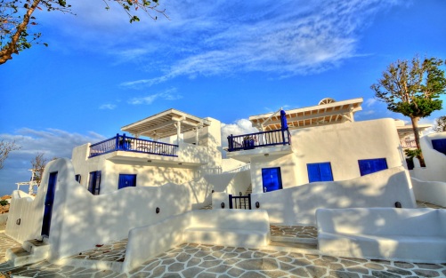 Mykonos village inspired villas.